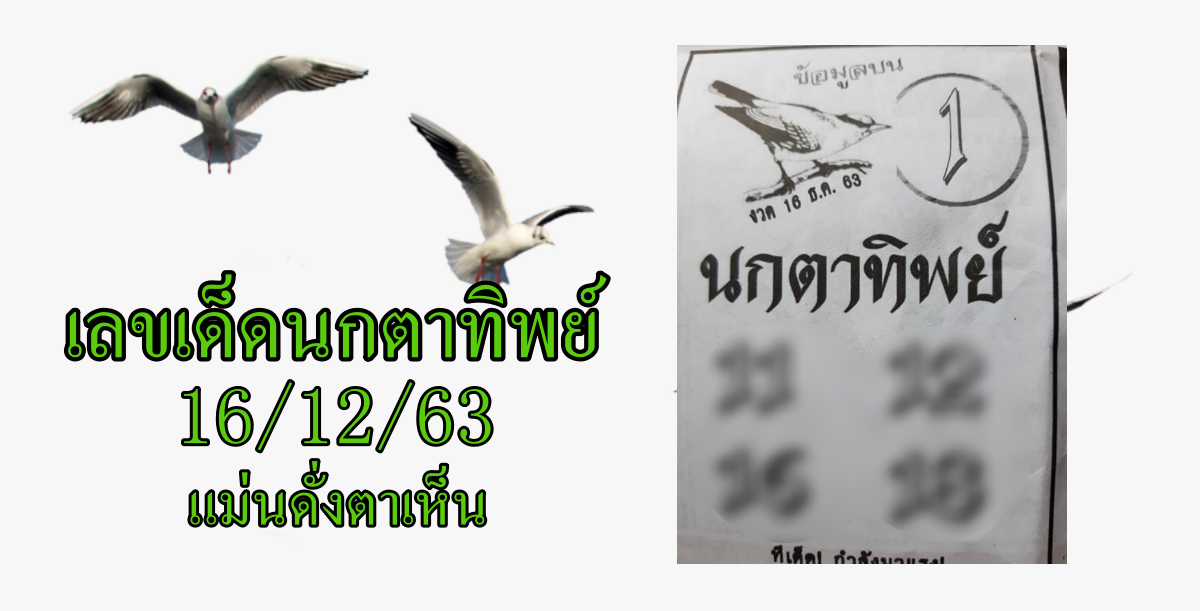 เลขเด็ดนกตาทิพย์