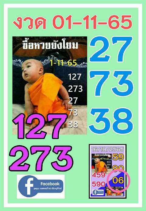 เลขเณรน้อย เลขเด็ด 1/11/65
